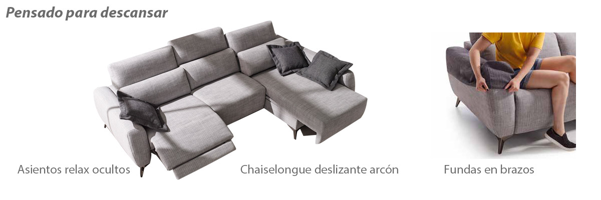 Sofás y chaiselongue Sofá Genio - Acomodel | Decomueble