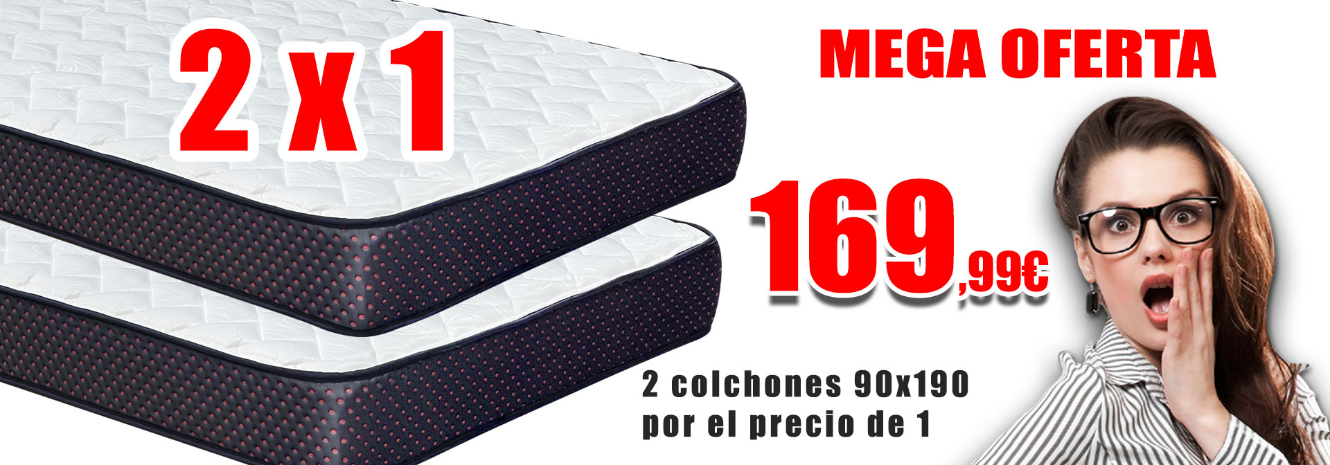 2x1 colchon clasic